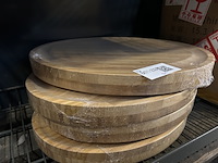 9x bamboe kaasplank met accessoires - afbeelding 3 van  4