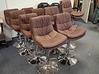 9x barkruk bruin - afbeelding 1 van  6