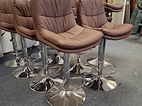 9x barkruk bruin - afbeelding 2 van  6