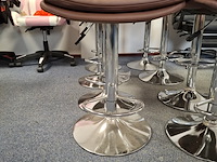 9x barkruk bruin - afbeelding 4 van  6