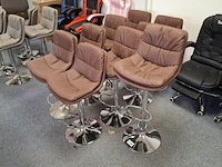 9x barkruk bruin - afbeelding 5 van  6