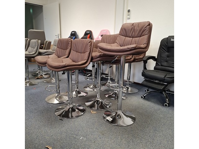 9x barkruk bruin - afbeelding 6 van  6