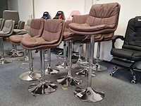 9x barkruk bruin - afbeelding 6 van  6