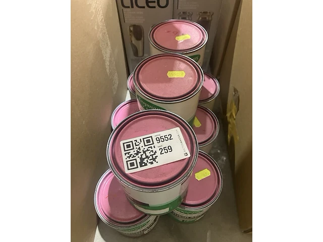 9x blikken verf, koopmans, zijdeglans, roze - afbeelding 1 van  4