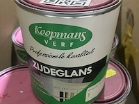 9x blikken verf, koopmans, zijdeglans, roze - afbeelding 2 van  4