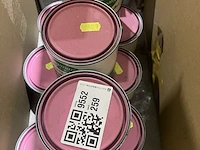 9x blikken verf, koopmans, zijdeglans, roze - afbeelding 4 van  4