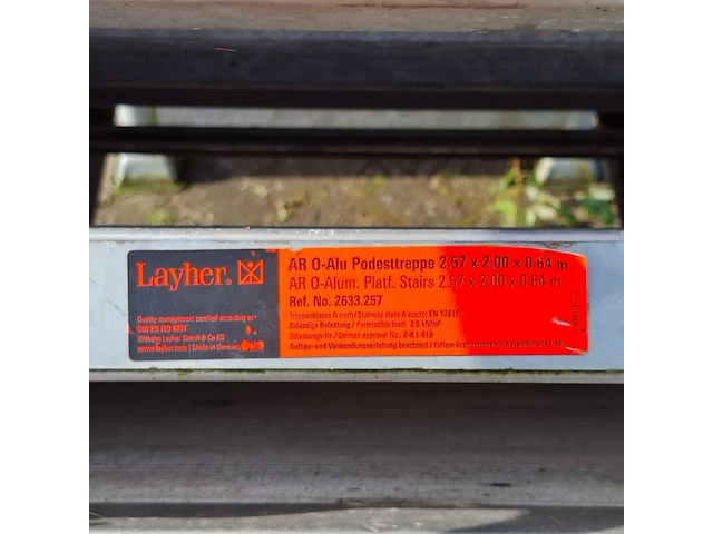 9x bordestrap, layher, allround, in transportbok - afbeelding 5 van  5