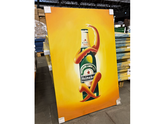 9x canvas schilderij heineken 60x90 - afbeelding 4 van  4