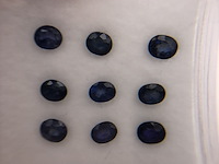 9x ceylon saffier, edelsteen, blauw - afbeelding 3 van  3