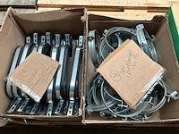 9x doos met installatiemateriaal met o.a. metalen pijpbeugels - afbeelding 2 van  15