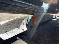 9x douglas balken fijnbezaagd, 120x120mm, lengte 400cm - afbeelding 2 van  3