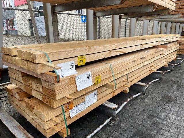 9x douglas balken fijnbezaagd, 75x175mm, lengte 500cm - afbeelding 4 van  4