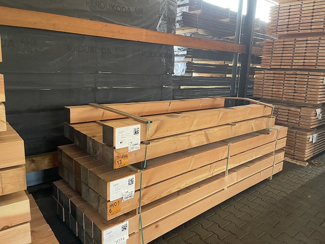 9x douglas balken geschaafd, 140x140mm, lengte 250cm - afbeelding 4 van  4