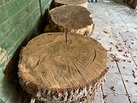 9x eikenhouten schijf - afbeelding 2 van  3