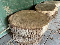 9x eikenhouten schijf - afbeelding 3 van  3