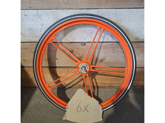 9x fiets voorwiel met velg - afbeelding 3 van  4