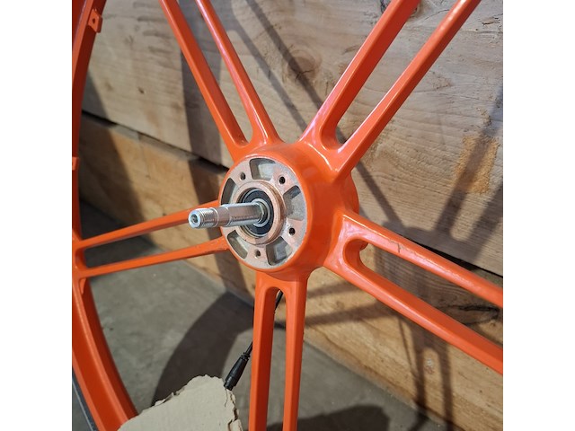 9x fiets voorwiel met velg - afbeelding 4 van  4