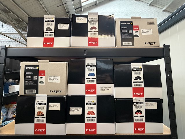 9x fietshelm met - afbeelding 1 van  10