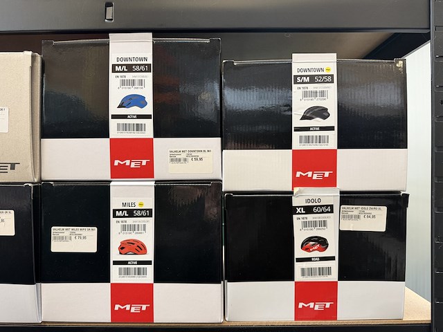 9x fietshelm met - afbeelding 3 van  10