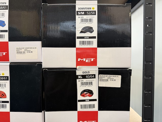 9x fietshelm met - afbeelding 4 van  10