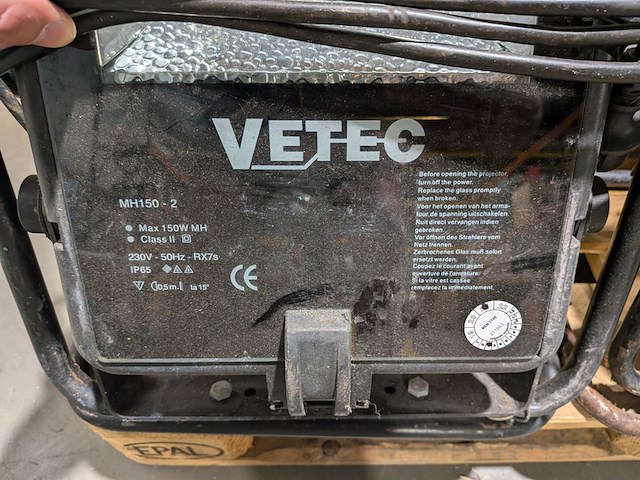 9x gasontladingsbouwlamp, vetec, mh150 - 2 - afbeelding 4 van  5