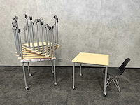 9x gispen - verrijdbare kantinetafel 80x80 - afbeelding 1 van  10