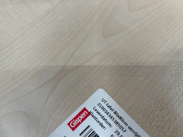 9x gispen - verrijdbare kantinetafel 80x80 - afbeelding 4 van  10