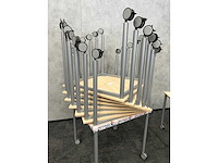 9x gispen - verrijdbare kantinetafel 80x80 - afbeelding 9 van  10