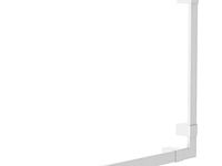 9x hendelgreep bad- douche gebogen 90 graden, loft-game 826340, wit - afbeelding 1 van  5
