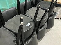 9x horecastoelen, bruin/zwart - afbeelding 3 van  4