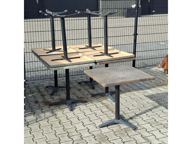 9x horecatafel met zwart onderstel - afbeelding 2 van  7