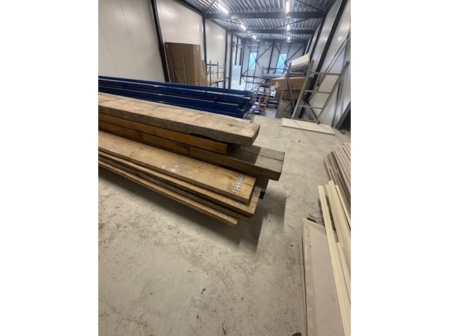 9x houten balk en 4x steigerplank - afbeelding 2 van  4
