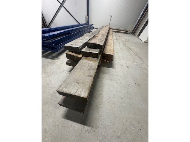 9x houten balk en 4x steigerplank - afbeelding 3 van  4
