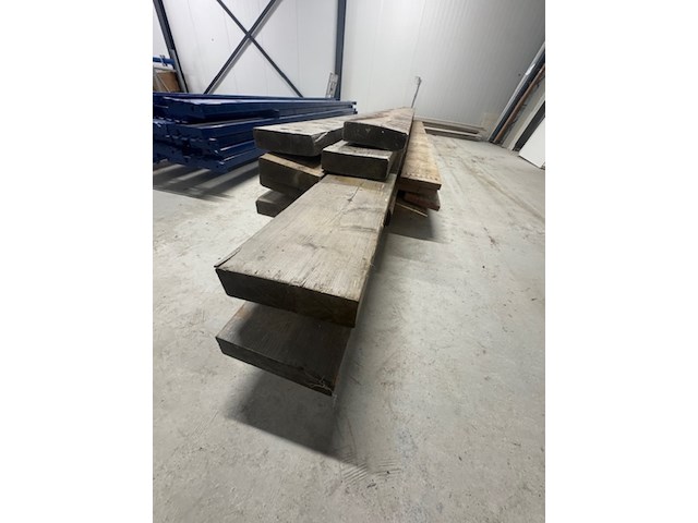 9x houten balk en 4x steigerplank - afbeelding 4 van  4