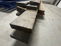 9x houten balk en 4x steigerplank - afbeelding 4 van  4