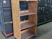 9x houten showroom meubel op wielen