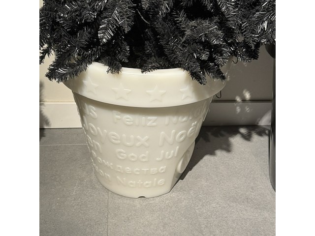 9x kunstkerstboom, zwart - afbeelding 4 van  6