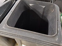 9x kunststof afvalcontainer grijs - afbeelding 3 van  3