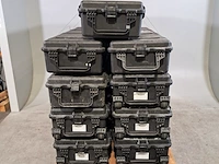 9x kunststof transport koffer