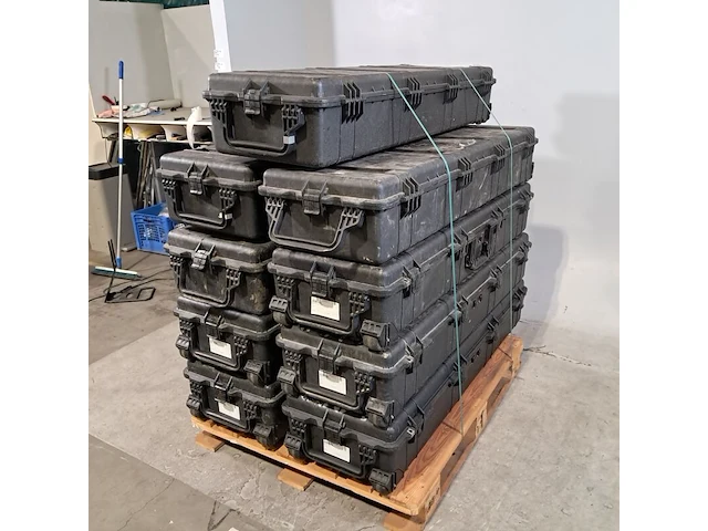 9x kunststof transport koffer - afbeelding 3 van  9