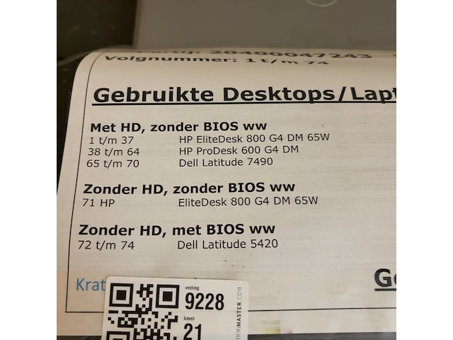 9x laptop, dell, o.a. latitude 5420 - afbeelding 5 van  13