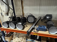 9x led par spot, dimmer pack en led rail seurolite en showtec - afbeelding 1 van  17