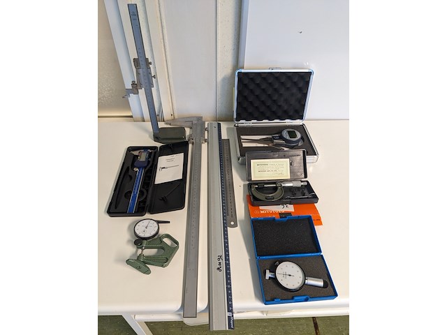 9x meetapparatuur, mitutoyo, schut, enz - afbeelding 1 van  7
