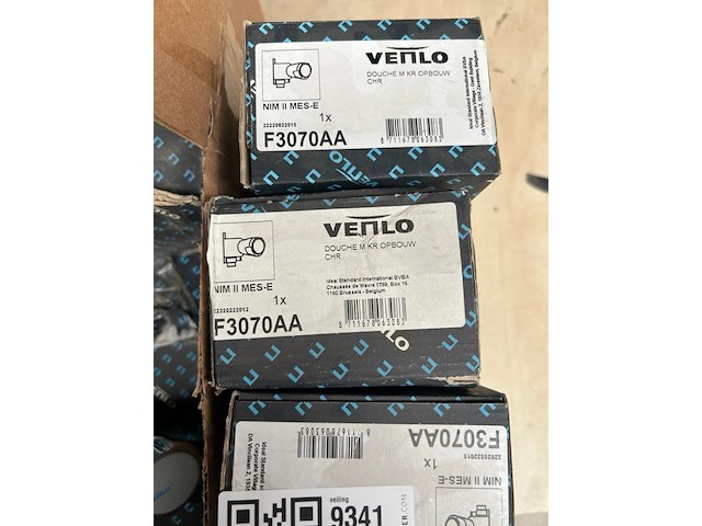 9x messing douchemengkraan opbouw chroom, venlo - afbeelding 3 van  4