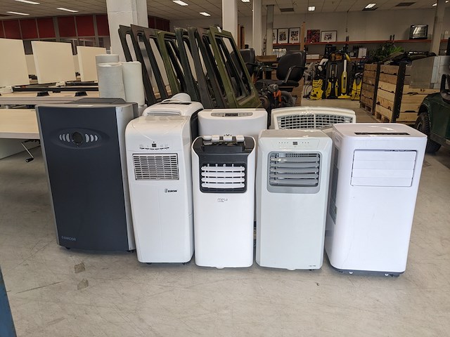 9x mobiele airco o.a. eurom, osea, tectro, amcor - afbeelding 1 van  22
