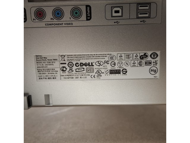 9x monitor, dell en aoc, zwart - afbeelding 2 van  12