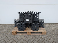 9x naafadapter, aebi schmidt, rotopower drive - afbeelding 1 van  6