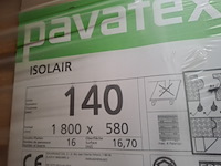 9x pallet a 16,70m2 houtvezel isolatie pavatex, isolair 140 - afbeelding 6 van  10