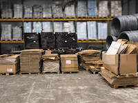 9x pallet met verzenddozen, diverse afmetingen - afbeelding 1 van  10