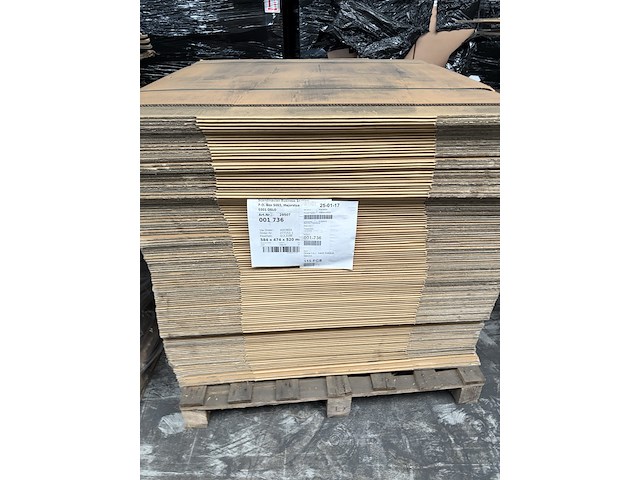 9x pallet met verzenddozen, diverse afmetingen - afbeelding 6 van  10